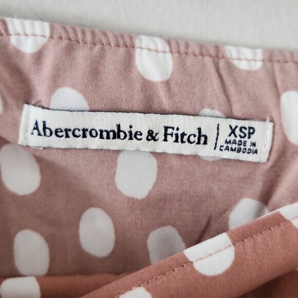 ABERCROMBIE & FITCH | Polka dot skirt front slit brown sz XS - Picture 5 of 5